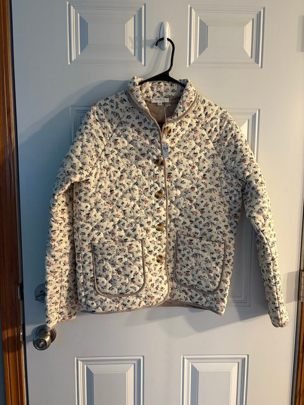 NWT Mable Floral Quilted Jacket - Size Small - Cottagecore Button Front Jacket